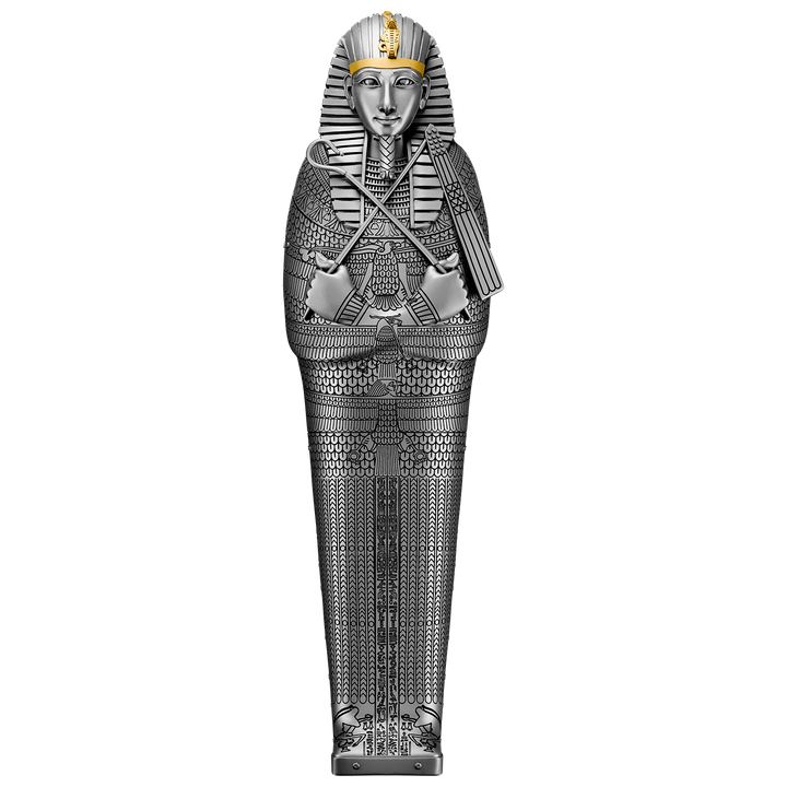 image of The Silver Coffin of King Psusennes I 5 oz Pure Silver Coin