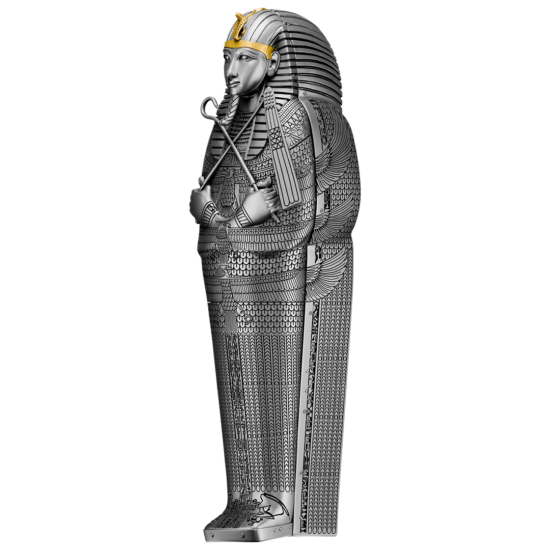 image of The Silver Coffin of King Psusennes I 5 oz Pure Silver Coin