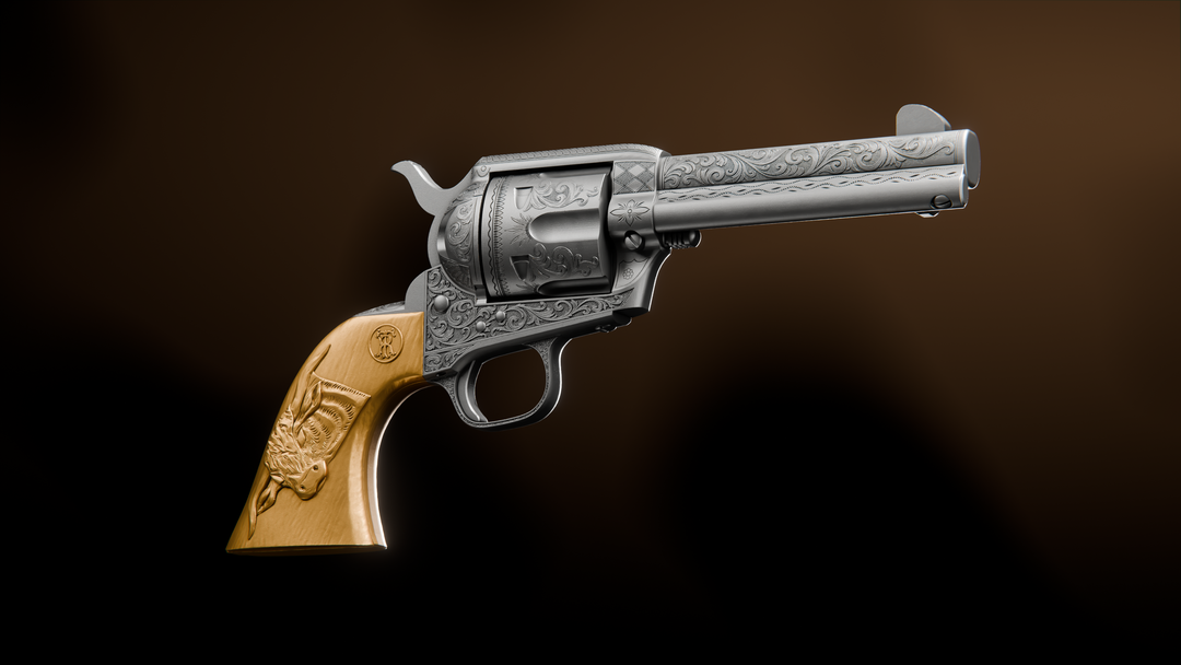 image of the Theodore Roosevelt's Bull Moose Revolver 2 oz Silver Coin