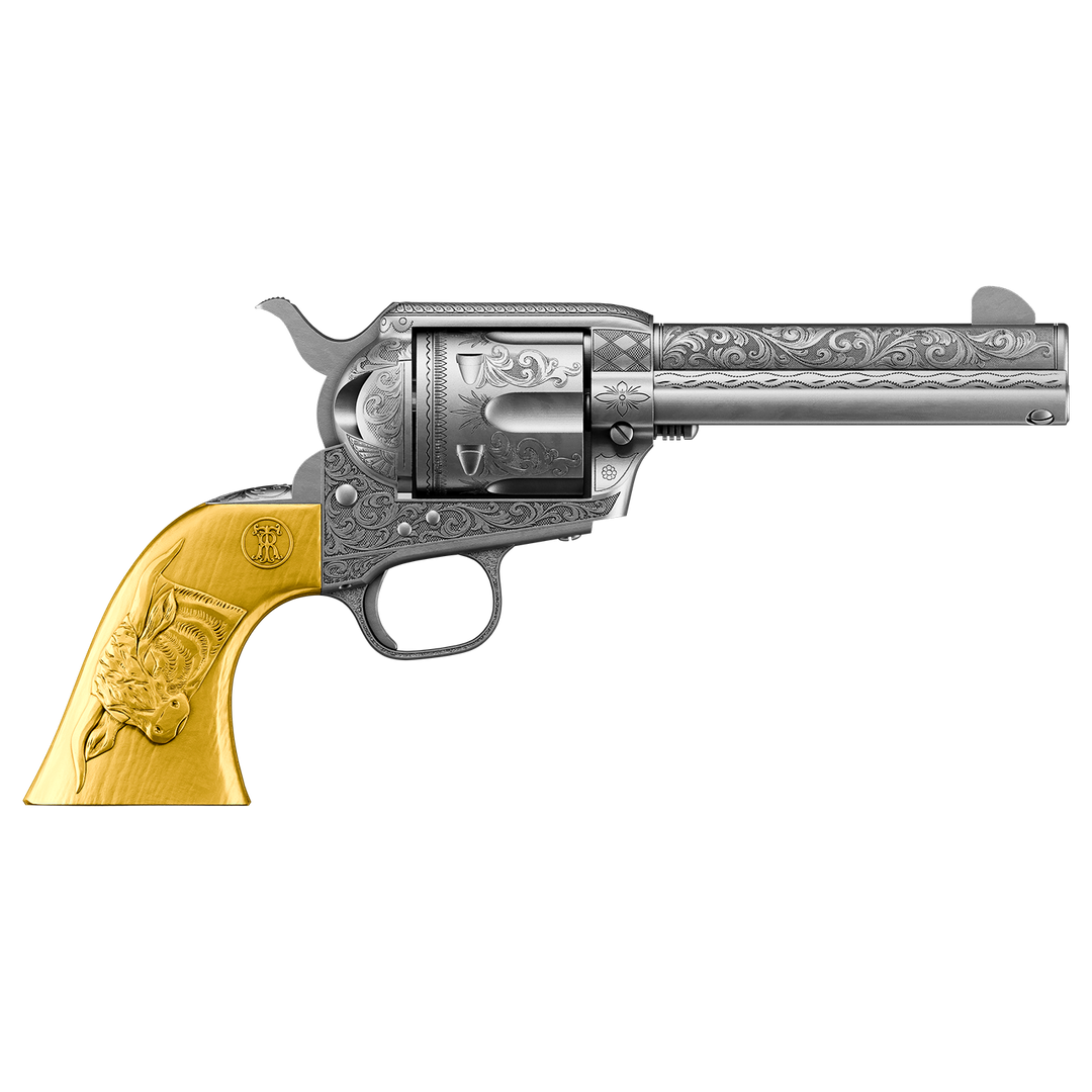 image of the Theodore Roosevelt's Bull Moose Revolver 2 oz Silver Coin