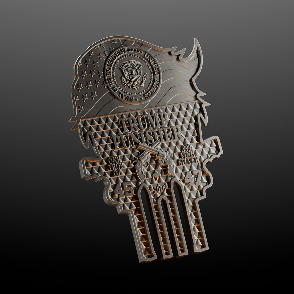 image of the Trump Punisher 1 oz Pure Silver Collectible