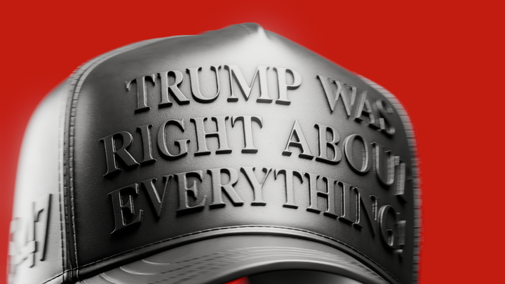 Trump Was Right About Everything Hat 1 oz Pure Silver Collectible