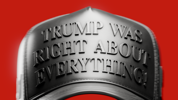 Trump Was Right About Everything Hat 1 oz Pure Silver Collectible