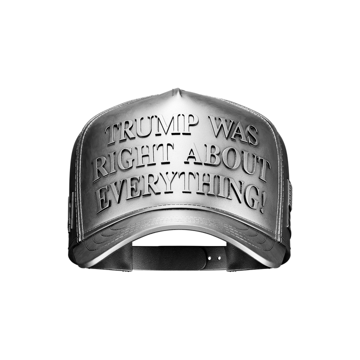 Trump Was Right About Everything Hat 1 oz Pure Silver Collectible