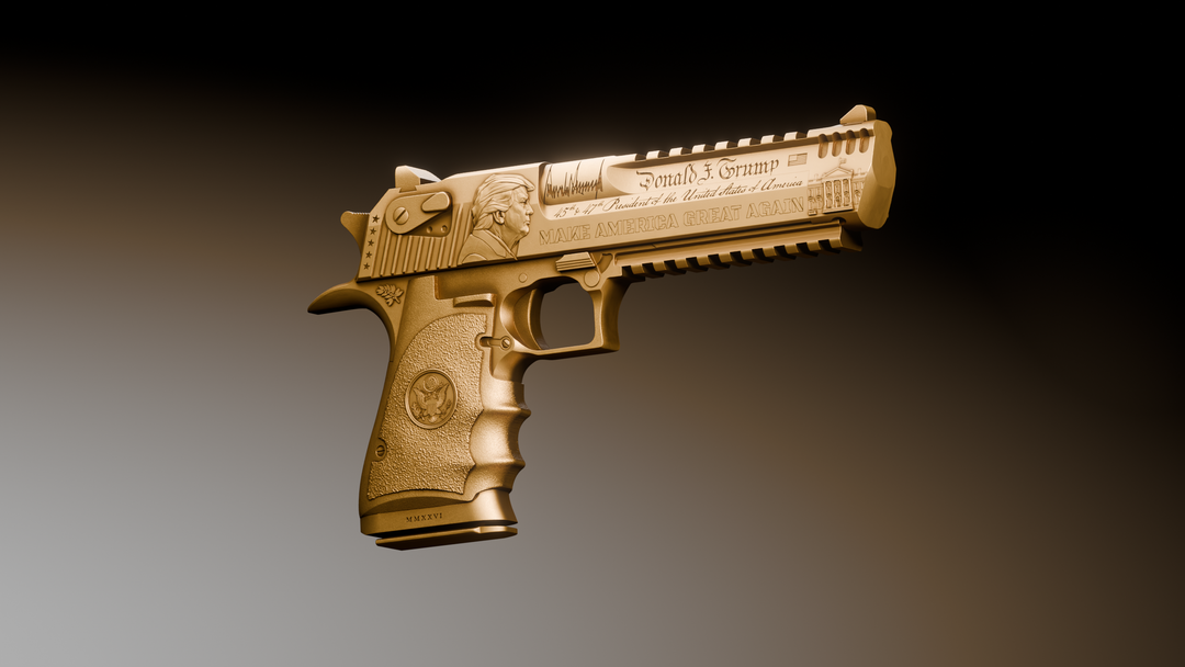 image of the Trump Desert Eagle 2 oz Silver Collectible