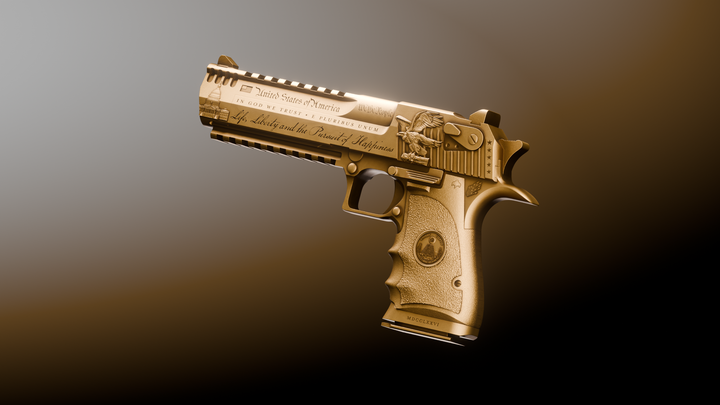 image of the Trump Desert Eagle 2 oz Silver Collectible