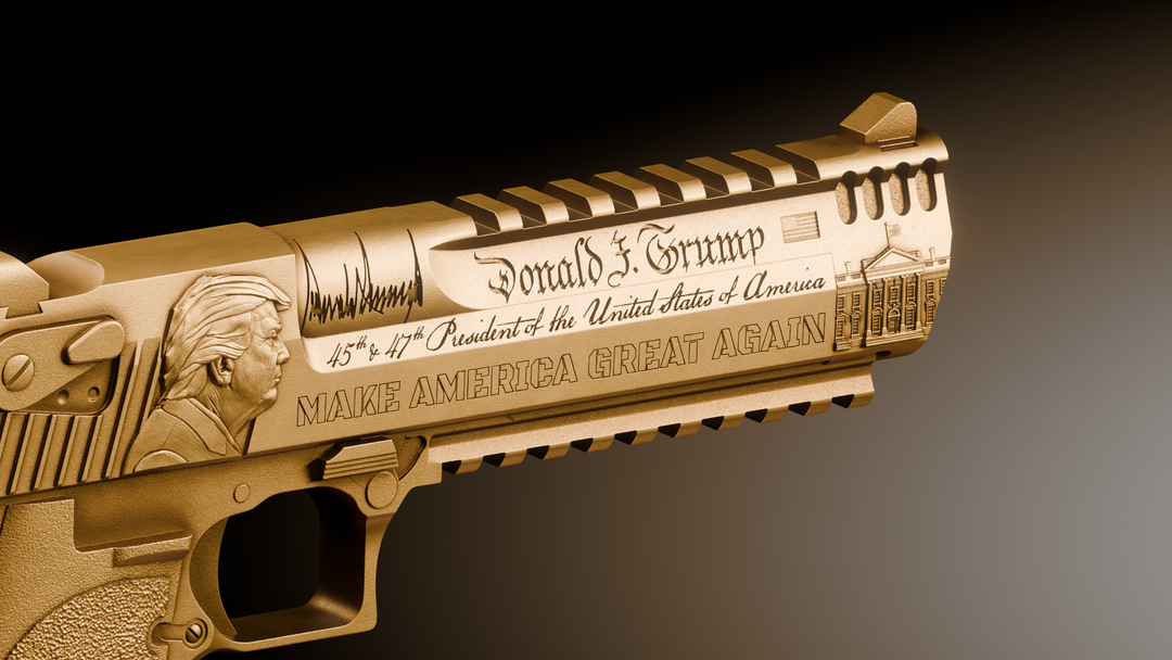 image of the Trump Desert Eagle 2 oz Silver Collectible
