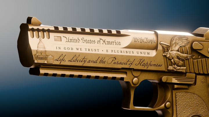 image of the Trump Desert Eagle 2 oz Silver Collectible