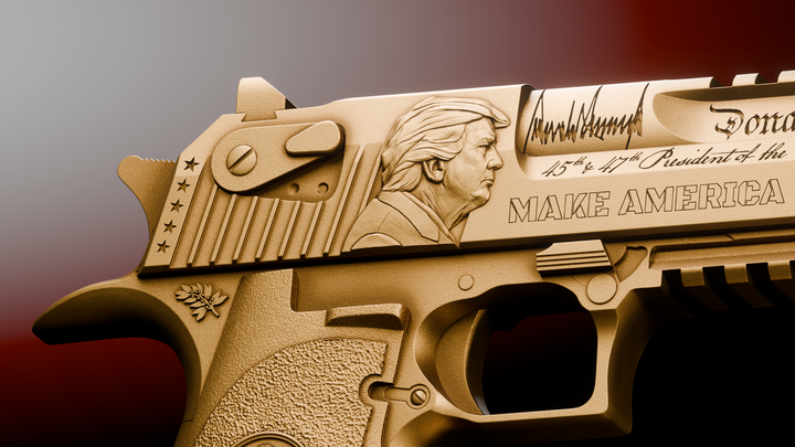 image of the Trump Desert Eagle 2 oz Silver Collectible