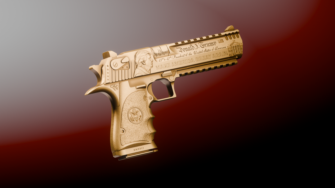 image of the Trump Desert Eagle 2 oz Silver Collectible