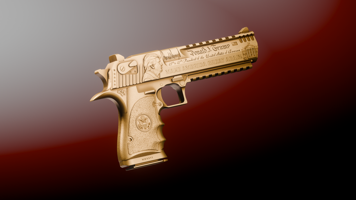image of the Trump Desert Eagle 2 oz Silver Collectible
