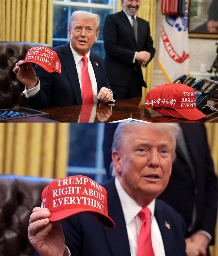 Trump Was Right About Everything Hat 1 oz Pure Silver Collectible