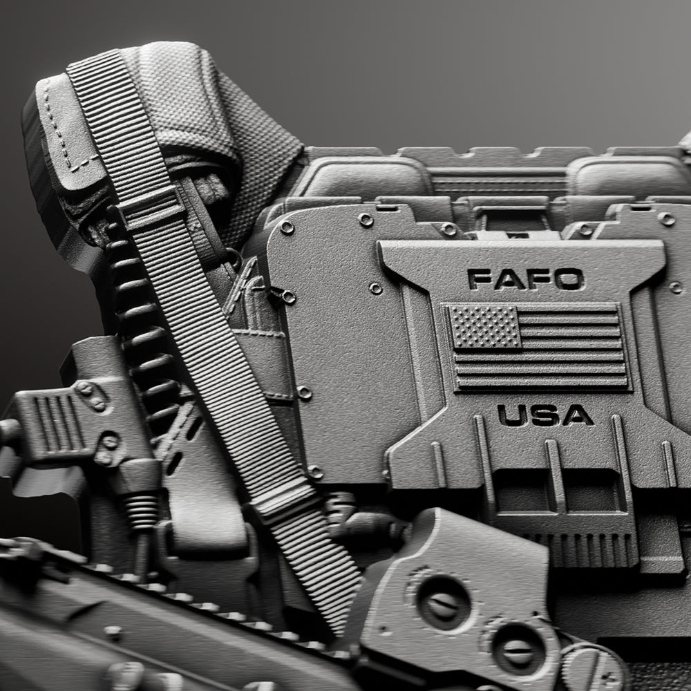 image of the usa bulletproof vest 2 oz silver collectible