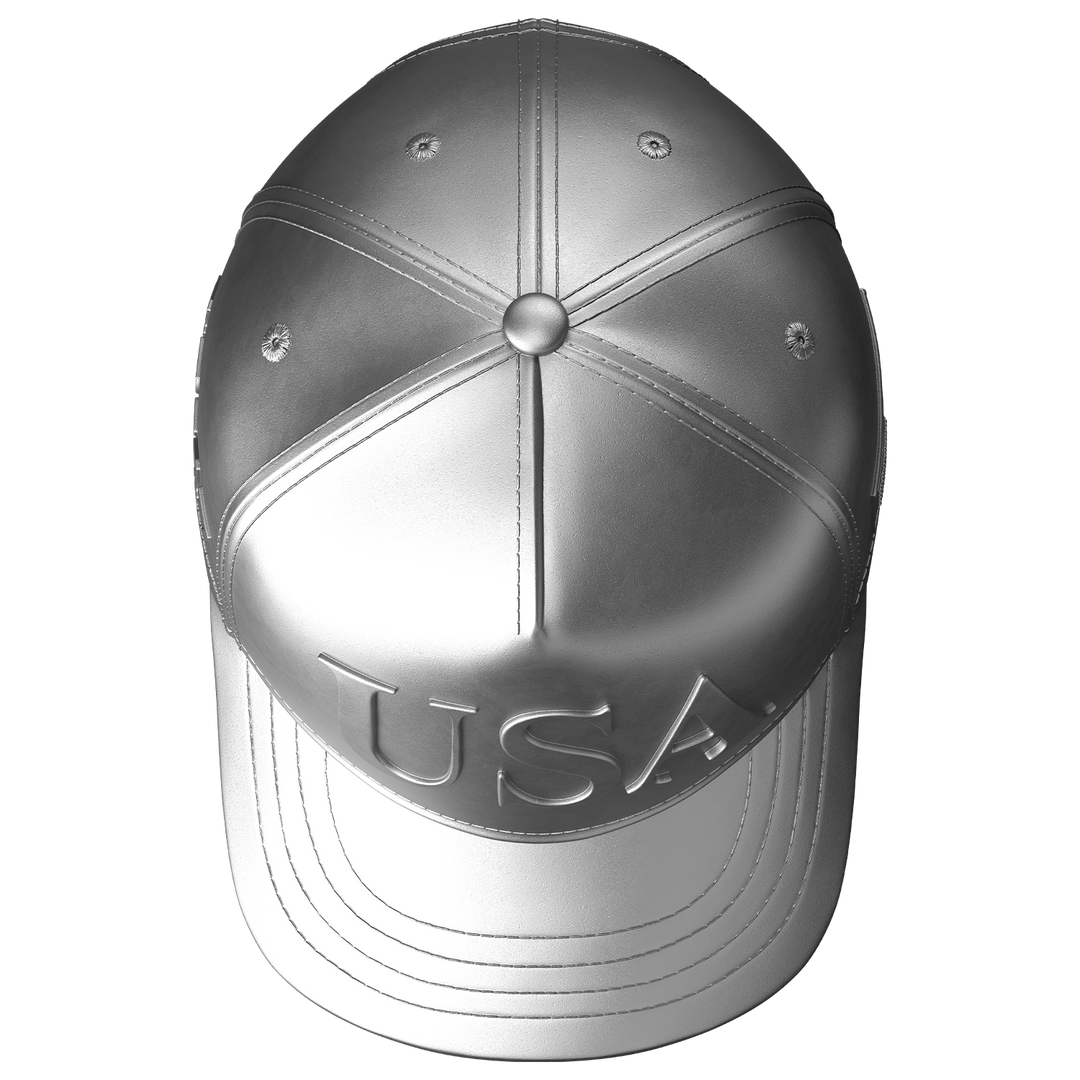 image of the USA hat 1 oz silver sculpture