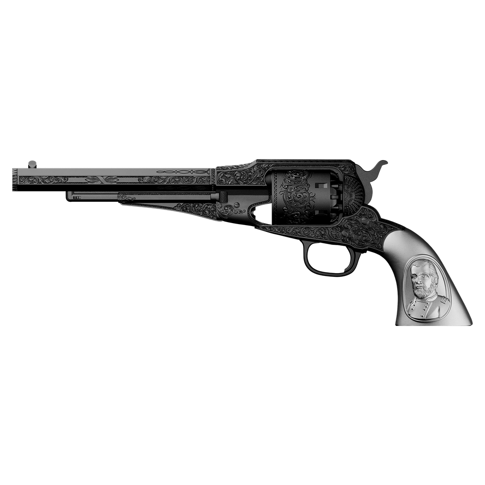image of ulysses grant's revolver 2 oz silver coin