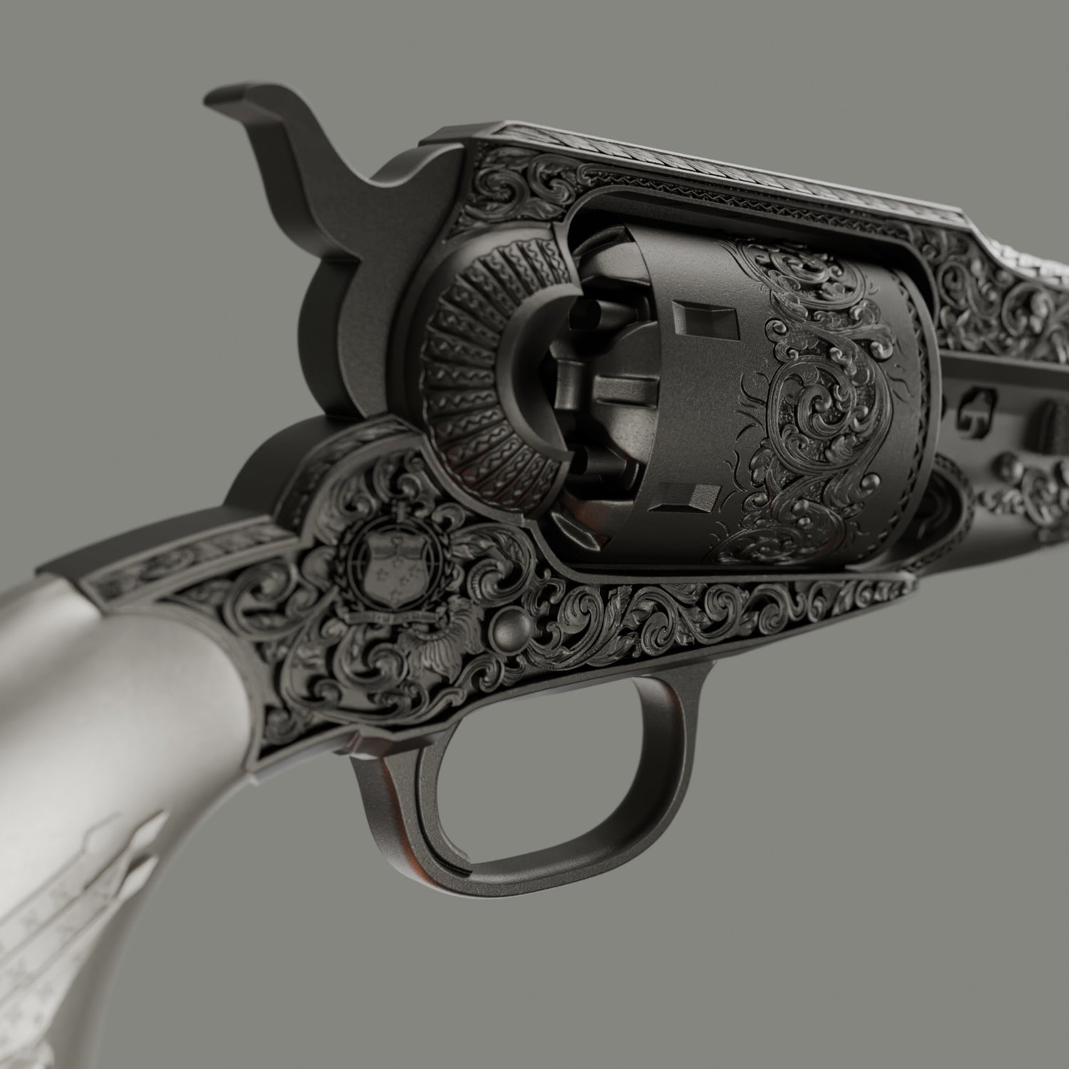Ulysses S. Grant's Revolver 2 oz Pure Silver Coin by Spectres