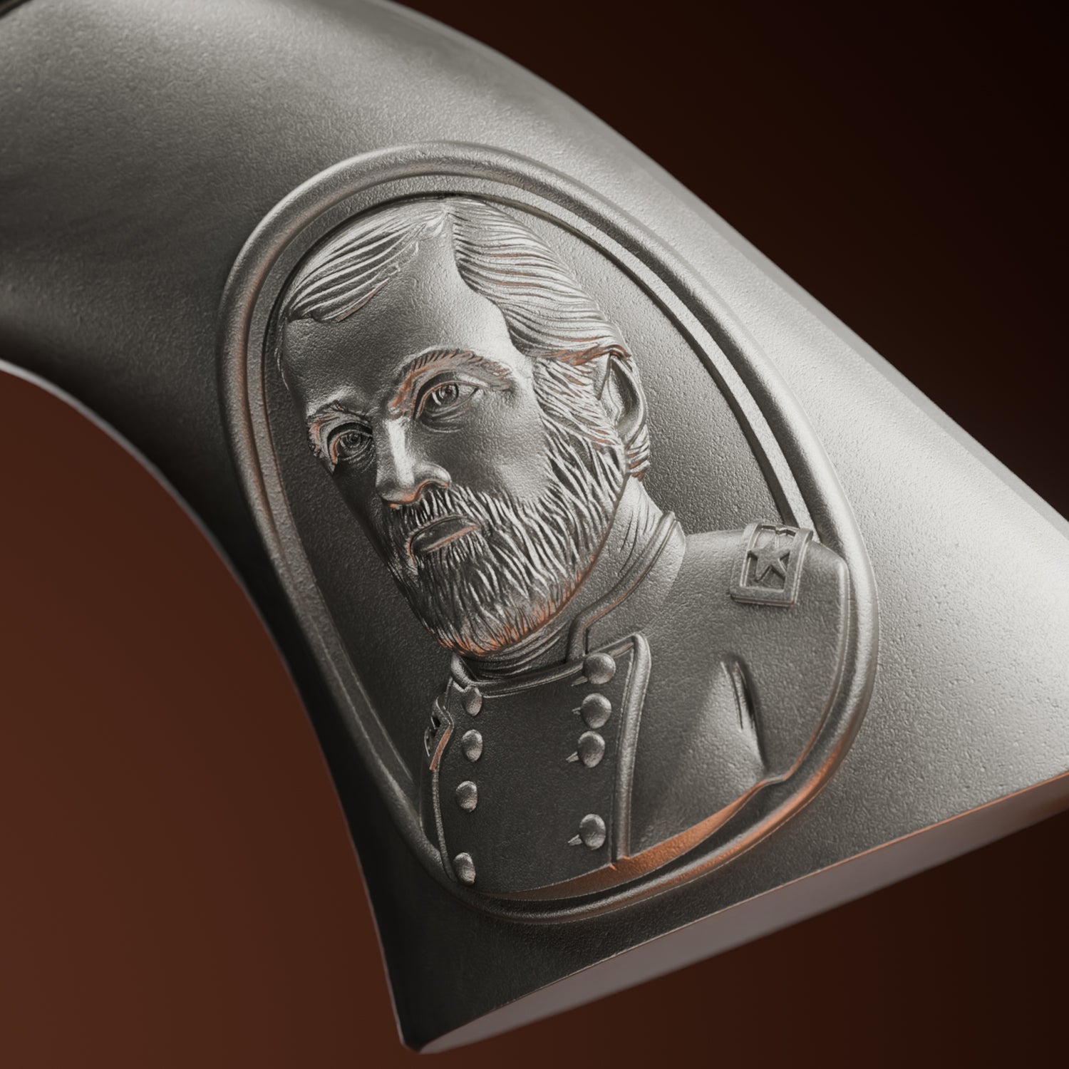 Ulysses S. Grant's Revolver 2 oz Pure Silver Coin by Spectres