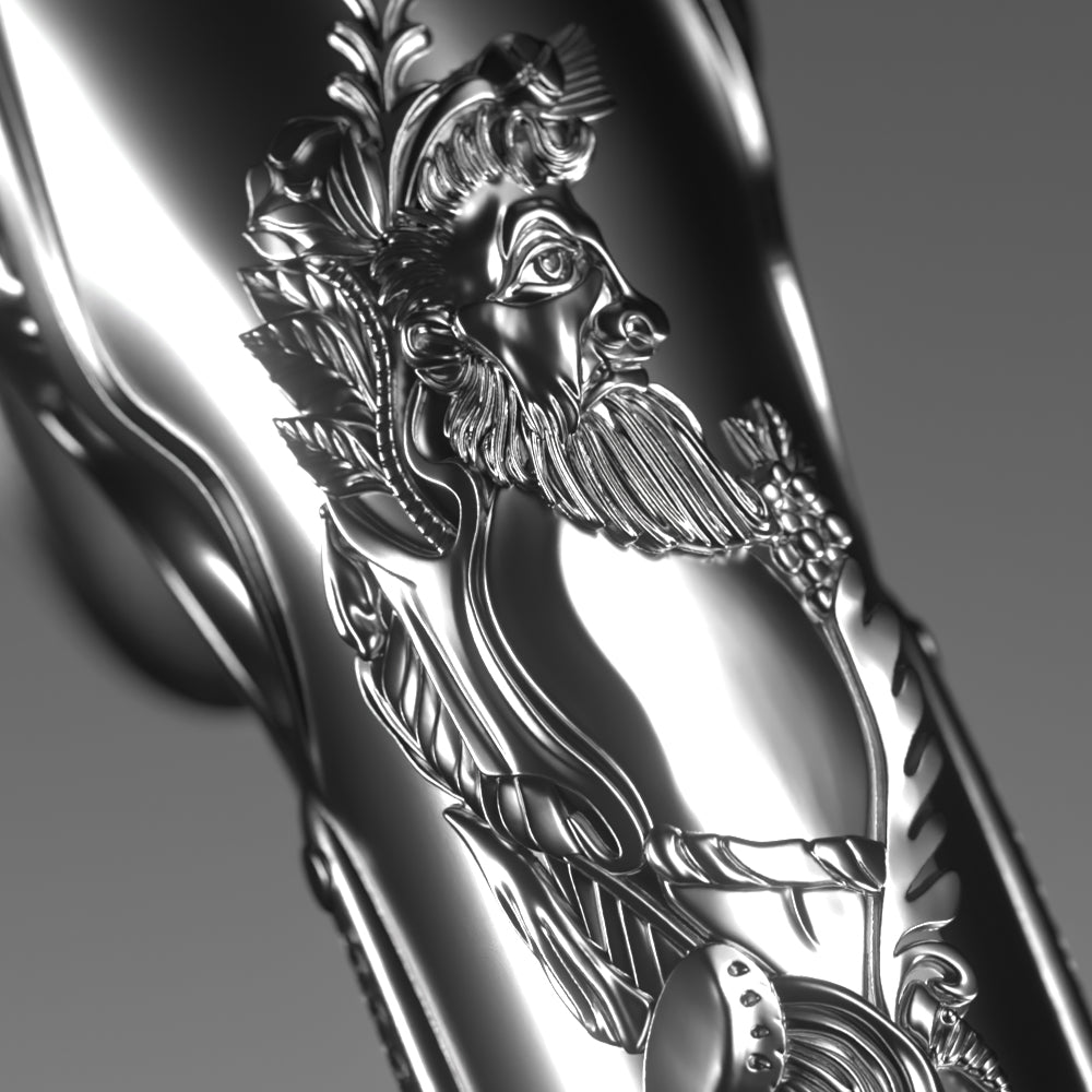 image of the george washington flintlock pistol 2 oz silver coin
