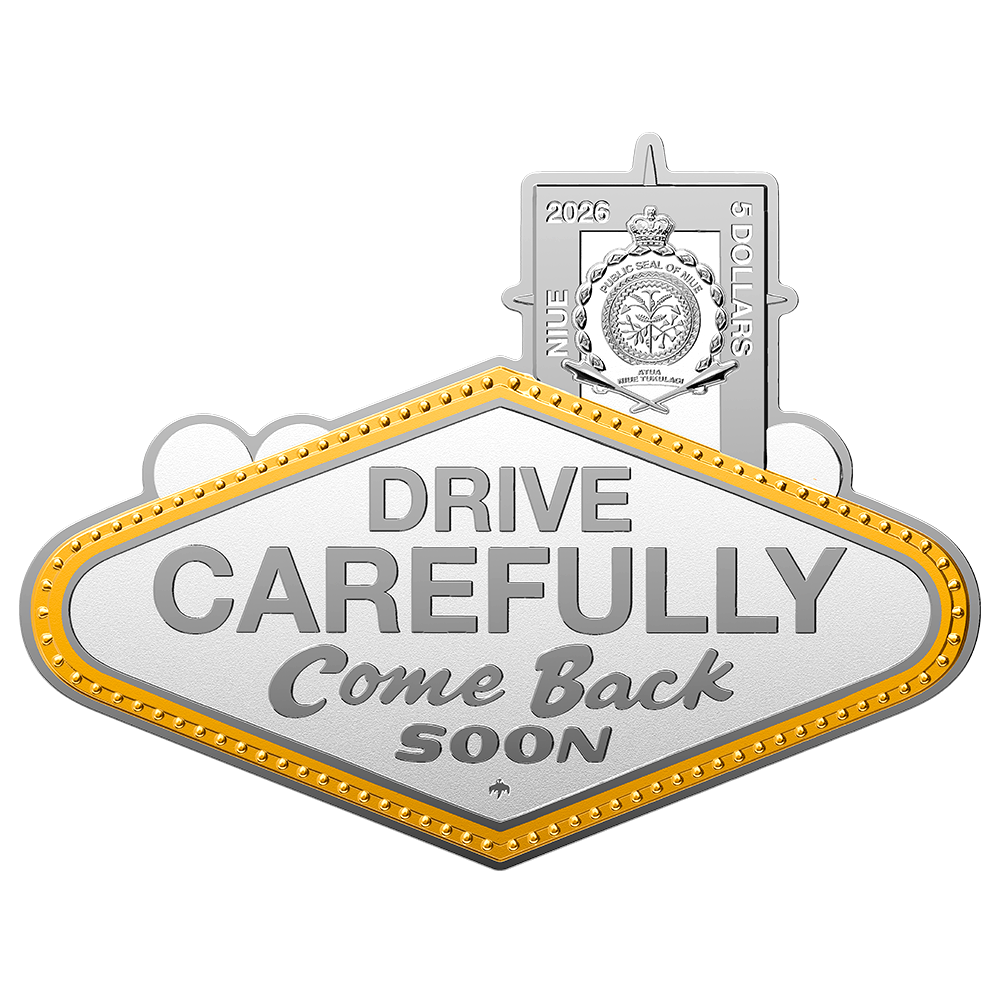 image of welcome to fabulous las vegas sign silver coin