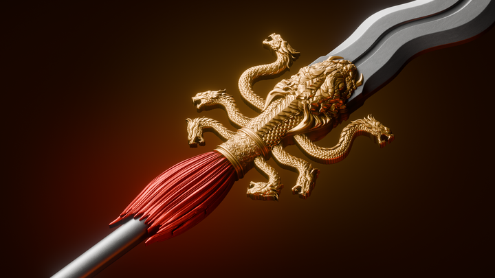 image of the Zhang Fei's Serpent Spear 2 oz Silver Coin