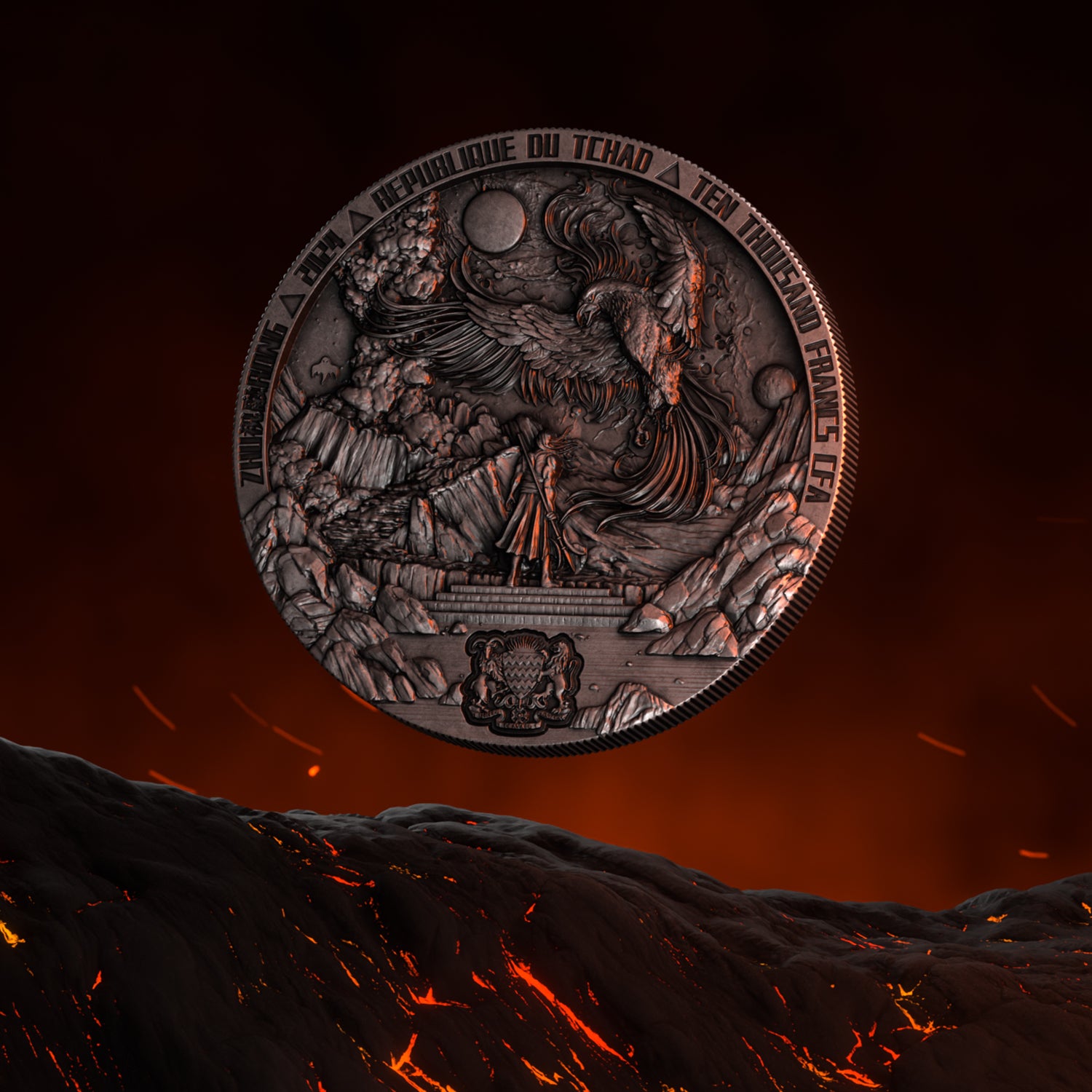 Zhu Rong 2 oz Pure Silver Coin by Spectres