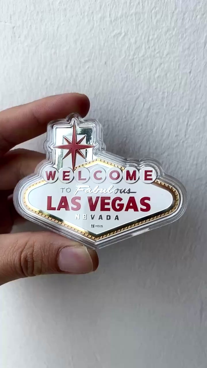 video of the welcome to fabulous las vegas 2 oz silver coin