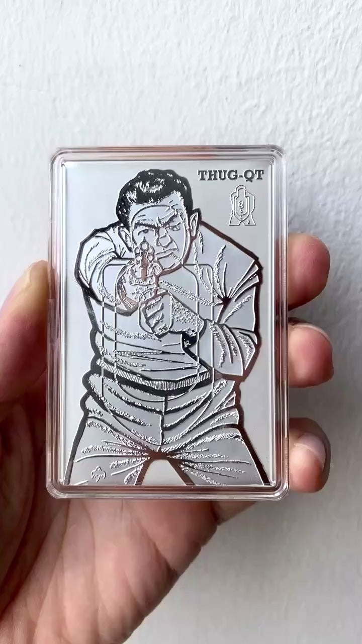 video of the thug qt 2 oz silver coin