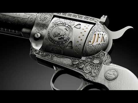 promotional video of the JFK Revolver 2 oz silver coin