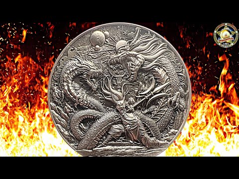 video of the product review of the zhu rong silver coin