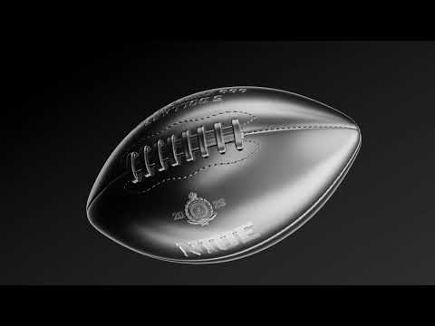 promotion video of the 3d american football silver coin