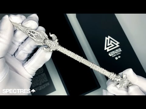 packaging unboxing video of the gungnir odin spear 2 oz silver collectible