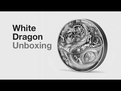 Ao Run/ The White Dragon 2 oz Silver Coin - 2022 Chad 10000 Francs CFA