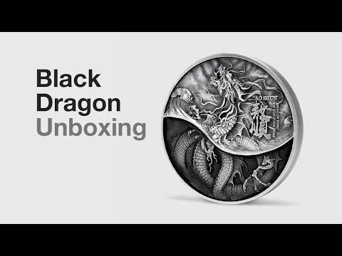 Ao Shun/ The Black Dragon 2 oz Silver Coin - 2021 Chad 10000 Francs CFA