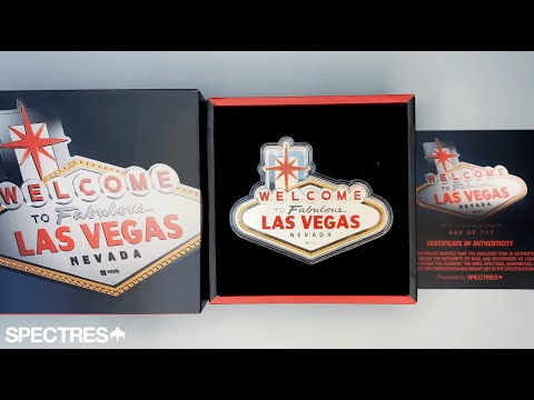 packaging unboxing video of the welcome to fabulous las vegas 2 oz silver coin