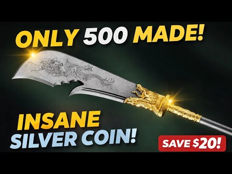 product review of the guan yu green dragon crescent blade 2 oz silver coin