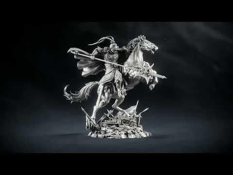 Promotional Video of the Lü Bu and the Red Hare 3 kg Pure Silver Statue