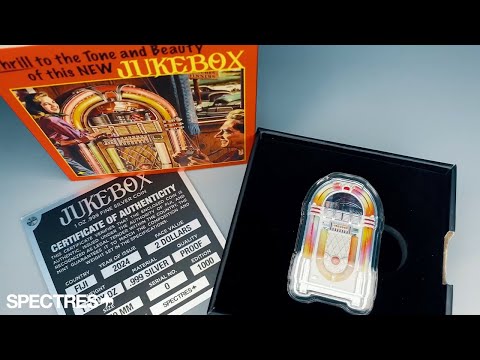 packaging unboxing video of the jukebox silver coin