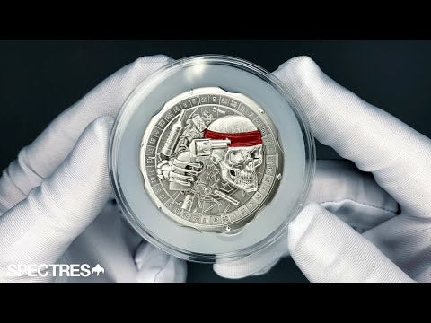 packaging unboxing video of the russian roulette silver coin