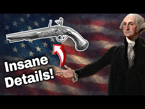 George Washington's Flintlock Pistol 2 oz Pure Silver Coin